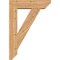 Ekena Millwork Traditional Slat Smooth Bracket w/ Offset Brace, Western Red Cedar, 7 1/2"W x 28"D x 40"H BKT0806X28X40TRA06SWR - alternate 3